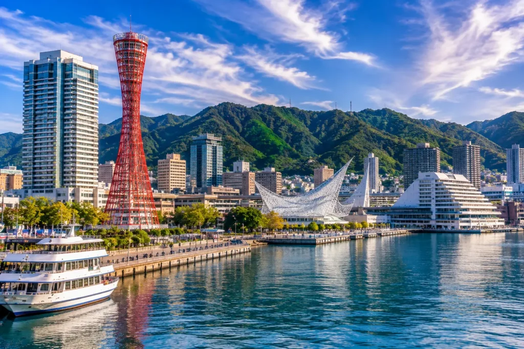 Kobe waterfront on a Sakura Voyages private full-day tour