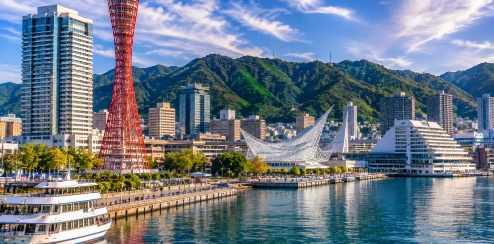 Kobe waterfront on a Sakura Voyages private full-day tour